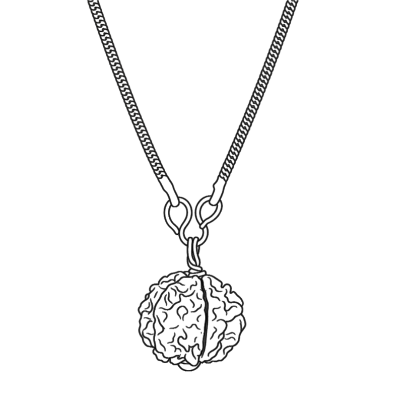 With Pure Silver Chain