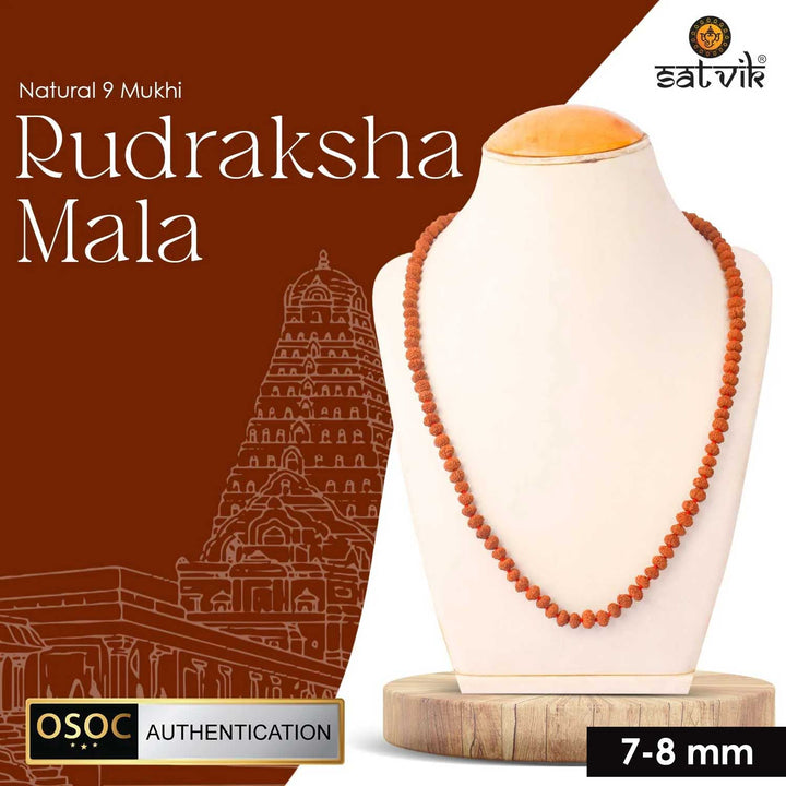 Original 9 Mukhi Rudraksha Mala – 108 Beads for Strength, Protection & Spiritual Power. India's Most Authentic  Lab & X-ray Certified Rudraksha Collection – Rudrapure.com