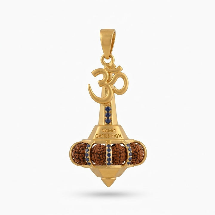 Gaddha Ganesh Rudraksha Pendant in Gold Finish | India's Most Authentic  Lab & X-ray Certified Rudraksha Collection – Rudrapure.com