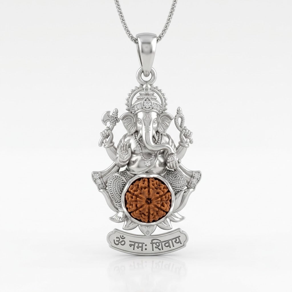 Buy Ganesh Rudraksha Pendant with Shivaya Engraving | Rudrapure.com ...