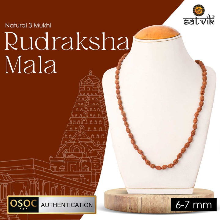 Original 3 Mukhi Rudraksha Mala – 108 Beads for Confidence, Healing & Inner Purification. India's Most Authentic  Lab & X-ray Certified Rudraksha Collection – Rudrapure.com