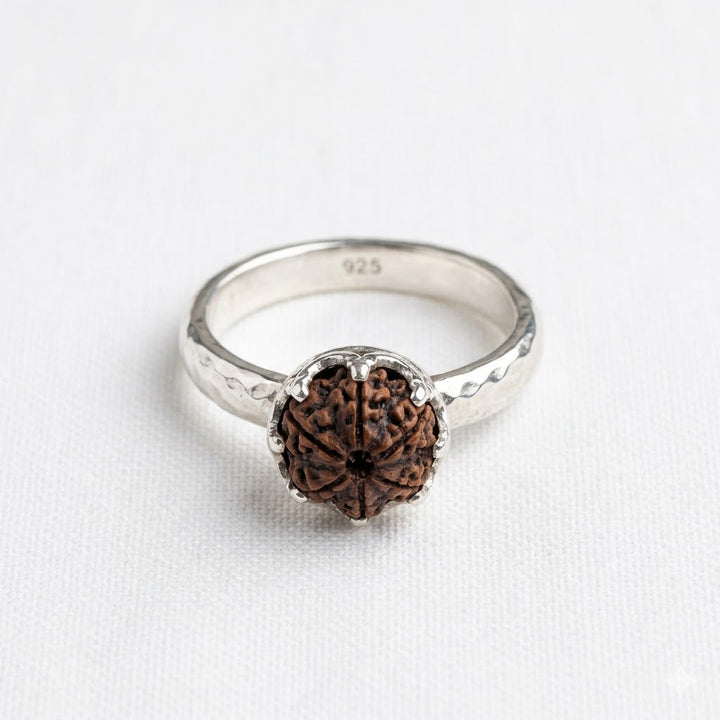Rudraksha Sterling Silver Ring | India's Most Authentic  Lab & X-ray Certified Rudraksha Collection – Rudrapure.com