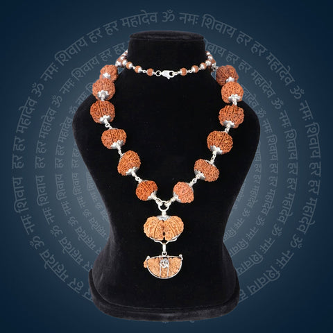 Siddha Mala with 1 Mukhi Half Moon (Collector)